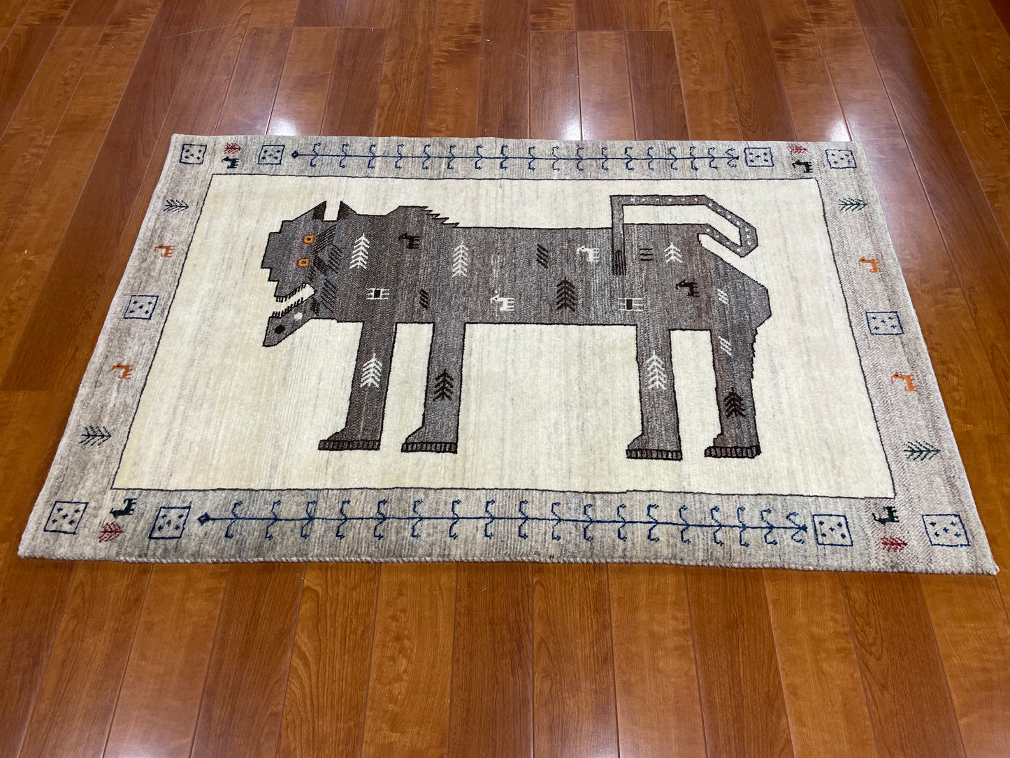 【オンライン限定】カシュクリギャッベ 130cm x 82cm RJ15168