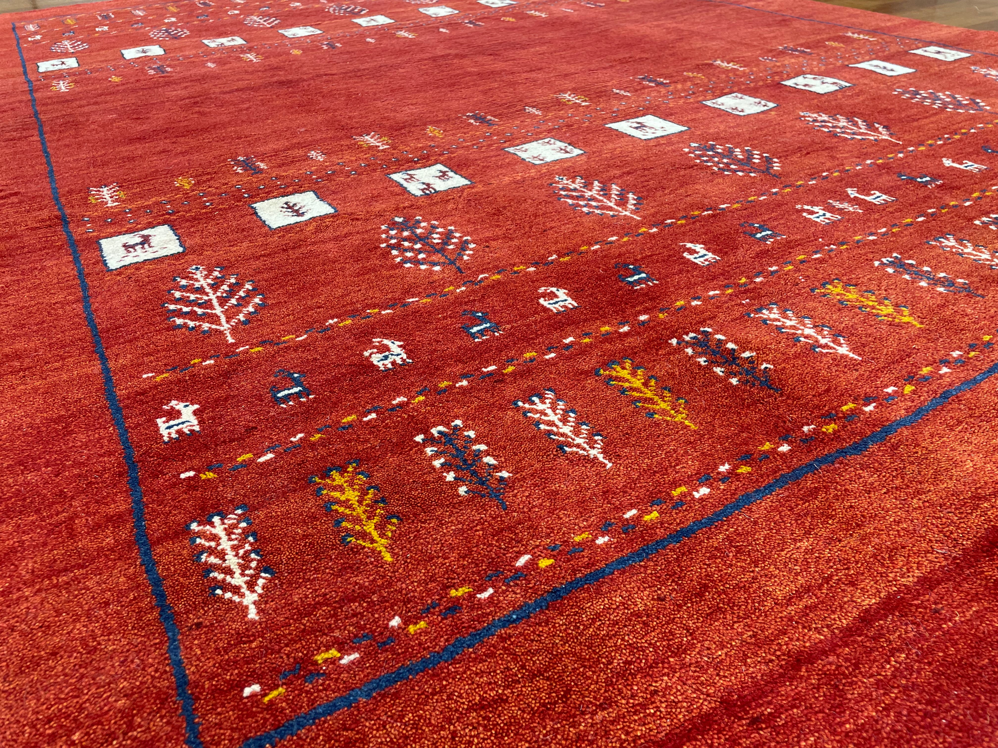 オンライン限定】ギャッベ 290cm x 204cm RJ16184 – ペルシャ絨毯専門