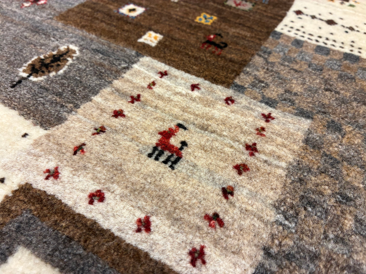 【千葉店】カシュクリギャッベ  200cm x 140cm RJ10948
