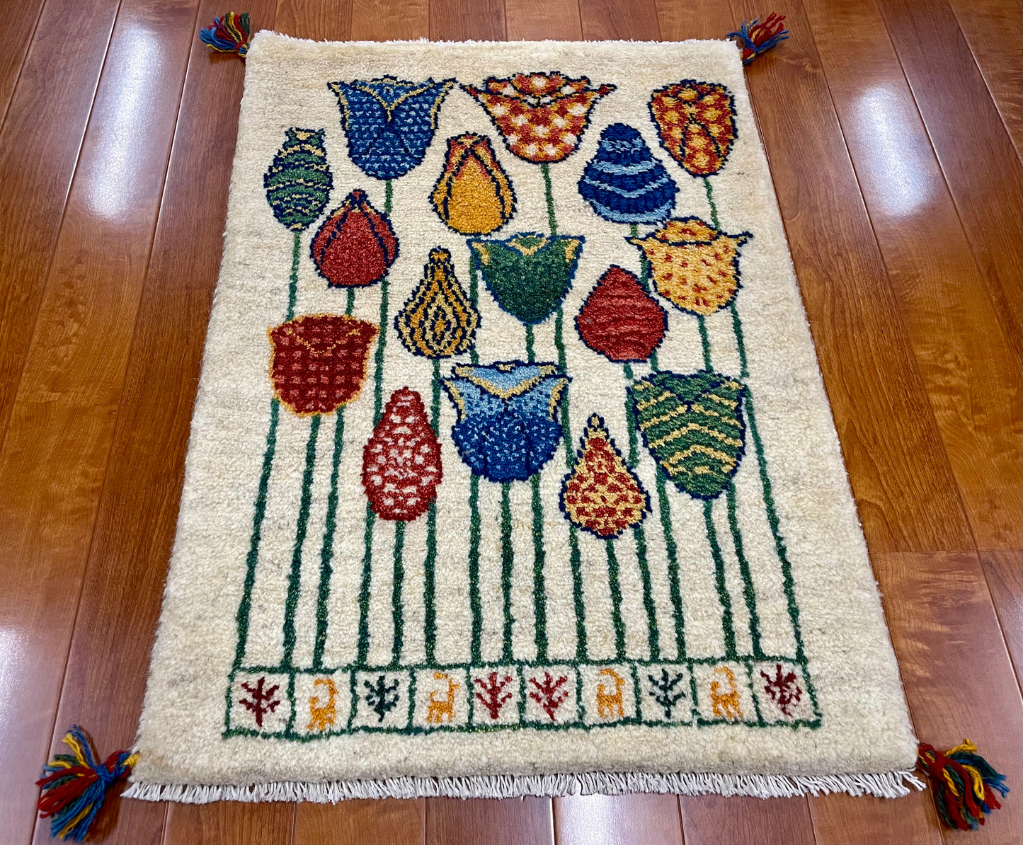 【オンライン限定】ギャッベ 90cm x 63cm RJ13747