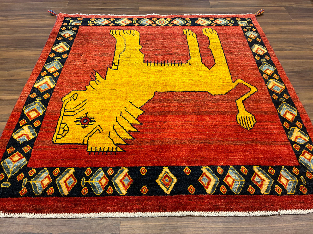 【千葉店】ギャッベ アマレバフト 116cm x 118cm RJ12413