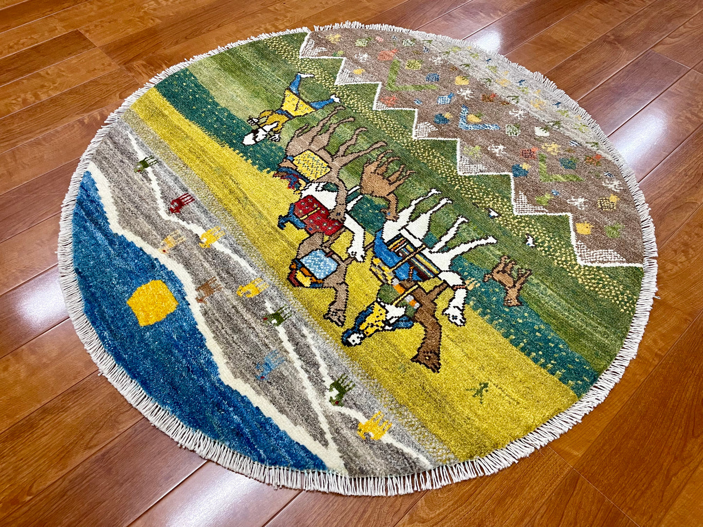 【オンライン限定】ギャッベ アマレバフト Φ100cm RJ9807