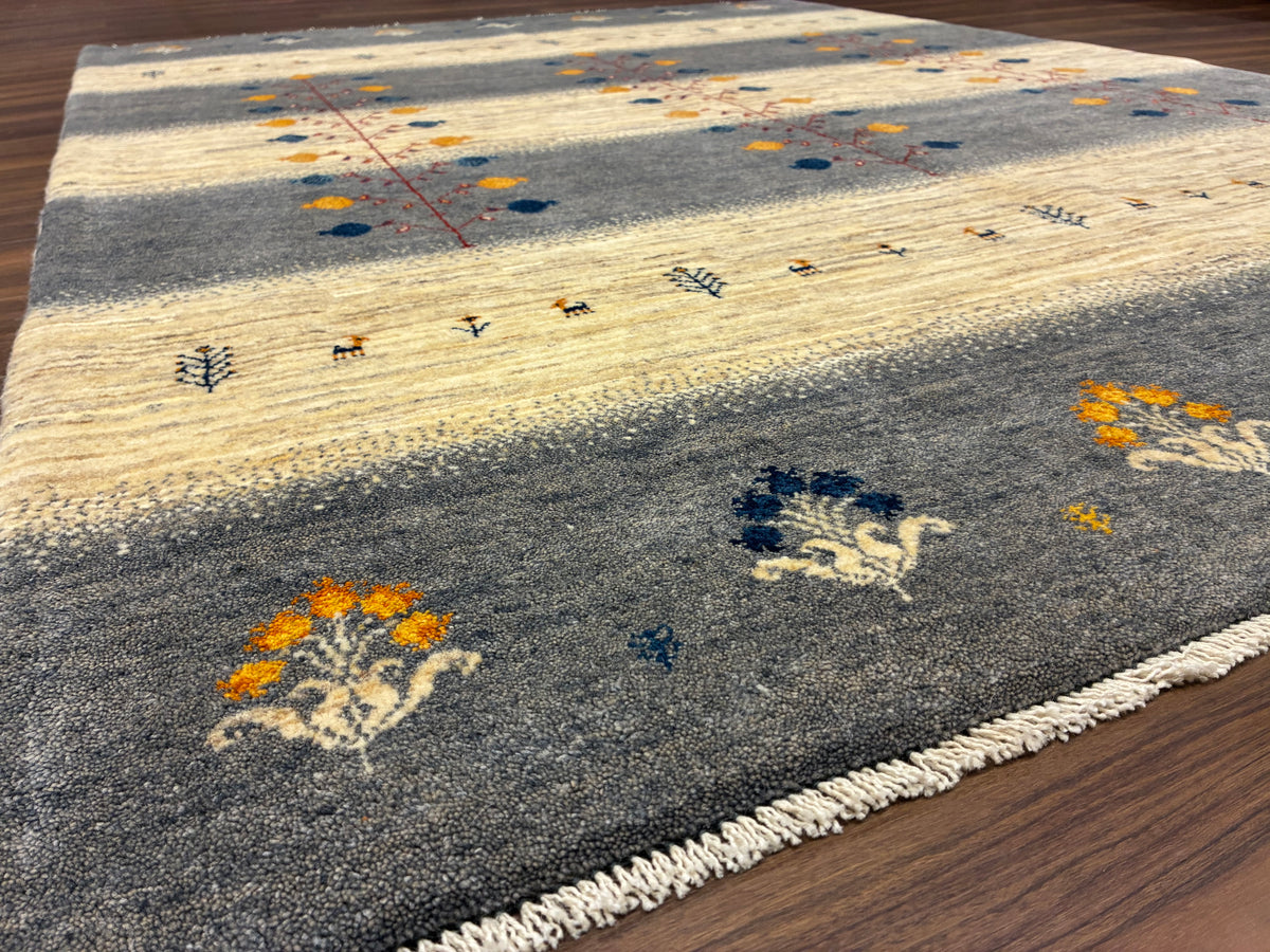 【千葉店】カシュクリギャッベ  202cm x 152cm RJ14738