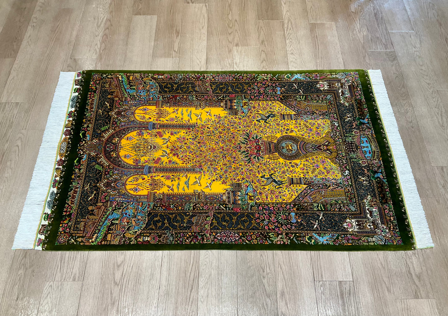 クム モハンマド工房 155cm x 100cm NT11115