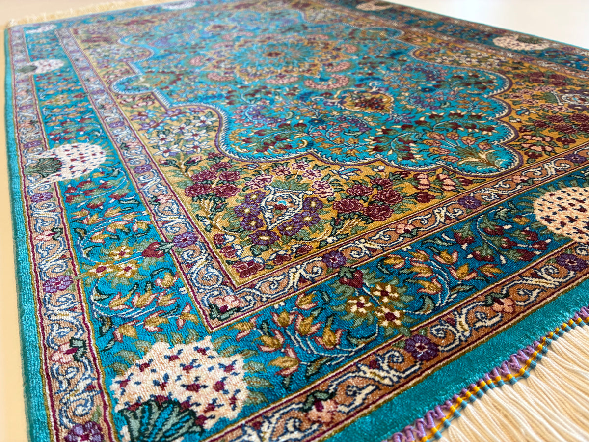 【千葉店】クム アフマディ工房 90cm x 62cm PS11946