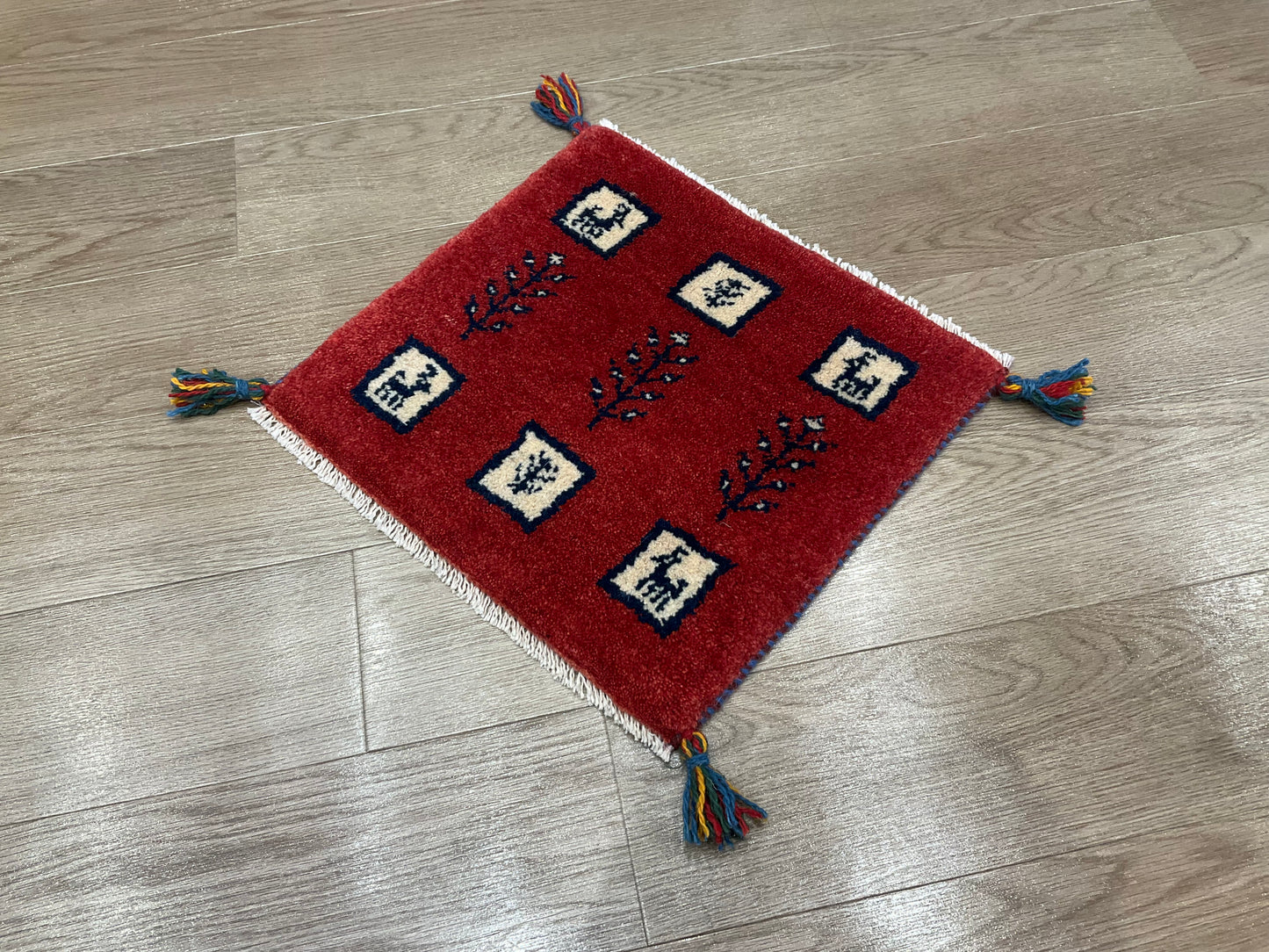 ギャッベ 43cm x 40cm Z506