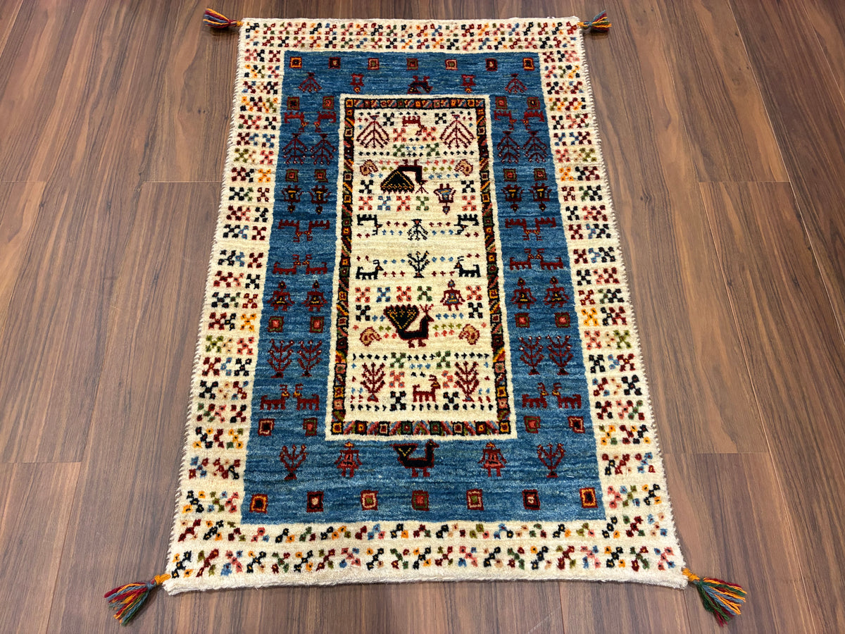 【千葉店】カシュクリギャッベ 98cm x 64cm RJ12247