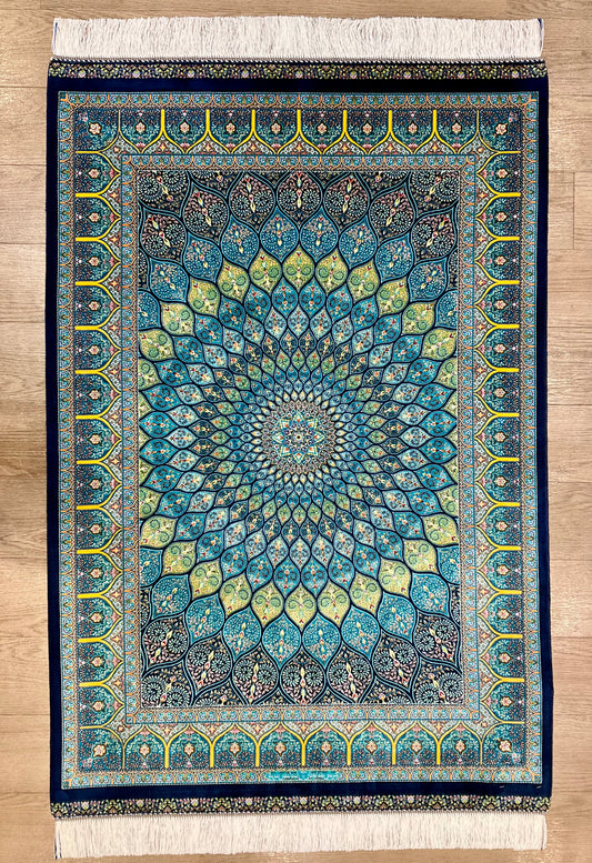 ペルシャンシルク 150cm x 100cm PS11023