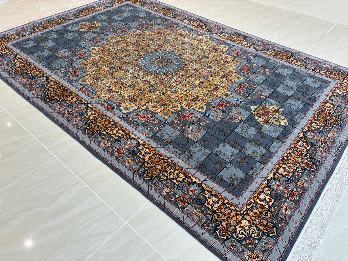 [千葉店] イスファハン ダーブッド工房 300cm x 200cm PS12454