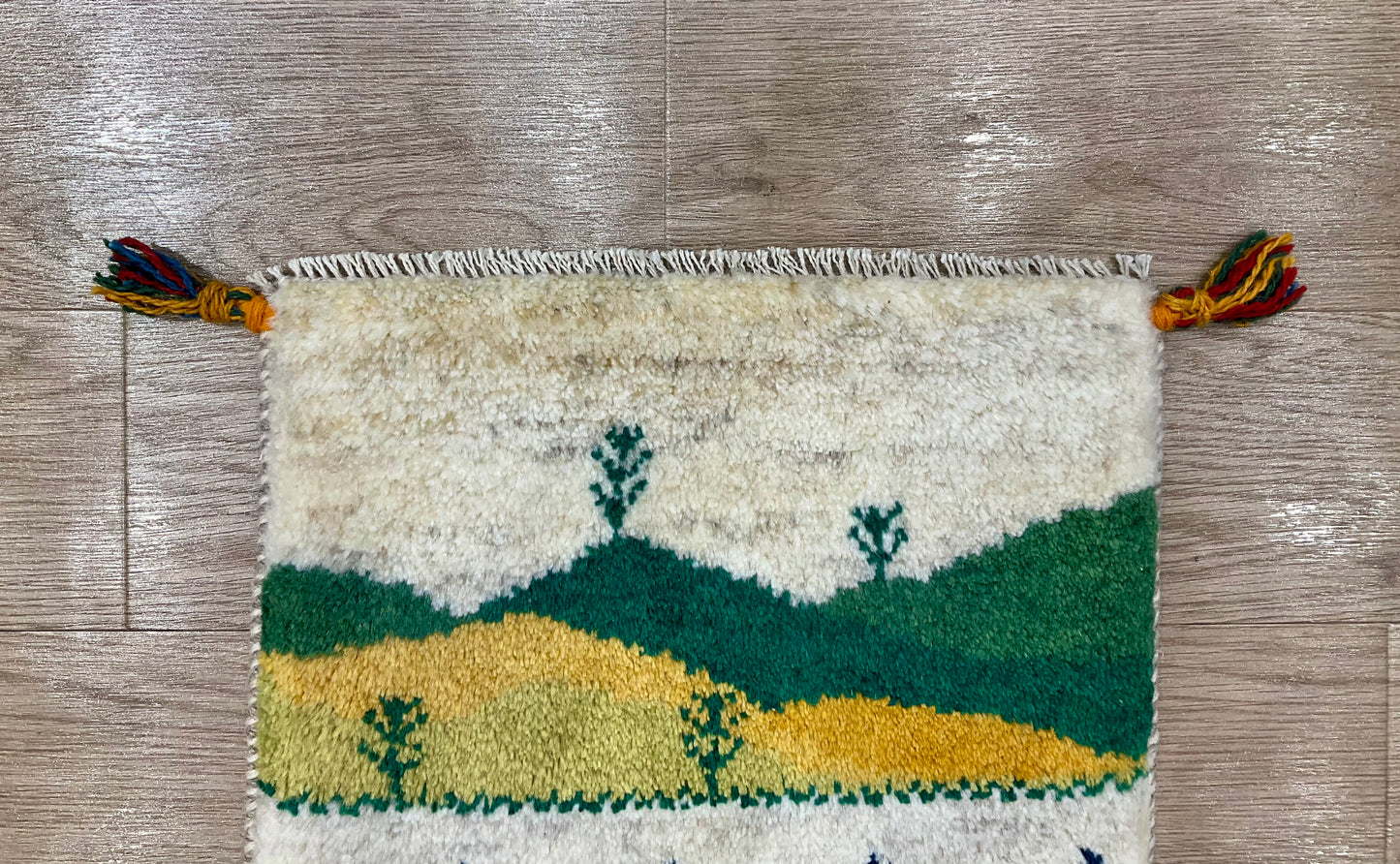 ギャッベ 43cm x 37cm Z1227