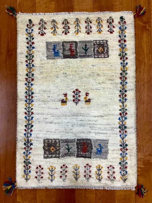 【オンライン限定】ギャッベ 90cm x 62cm RJ14099