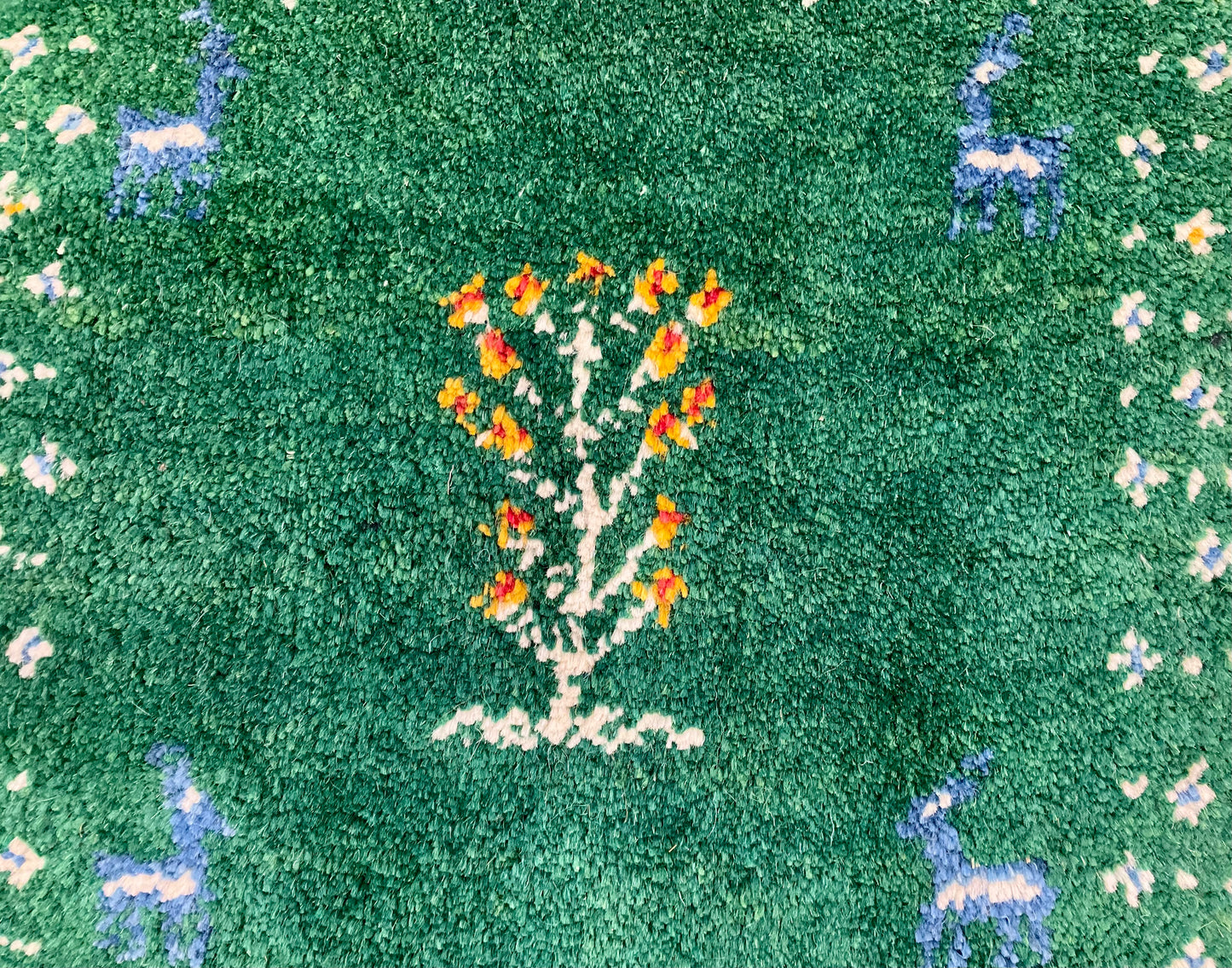 ギャッベ 40cm x 39cm Z964