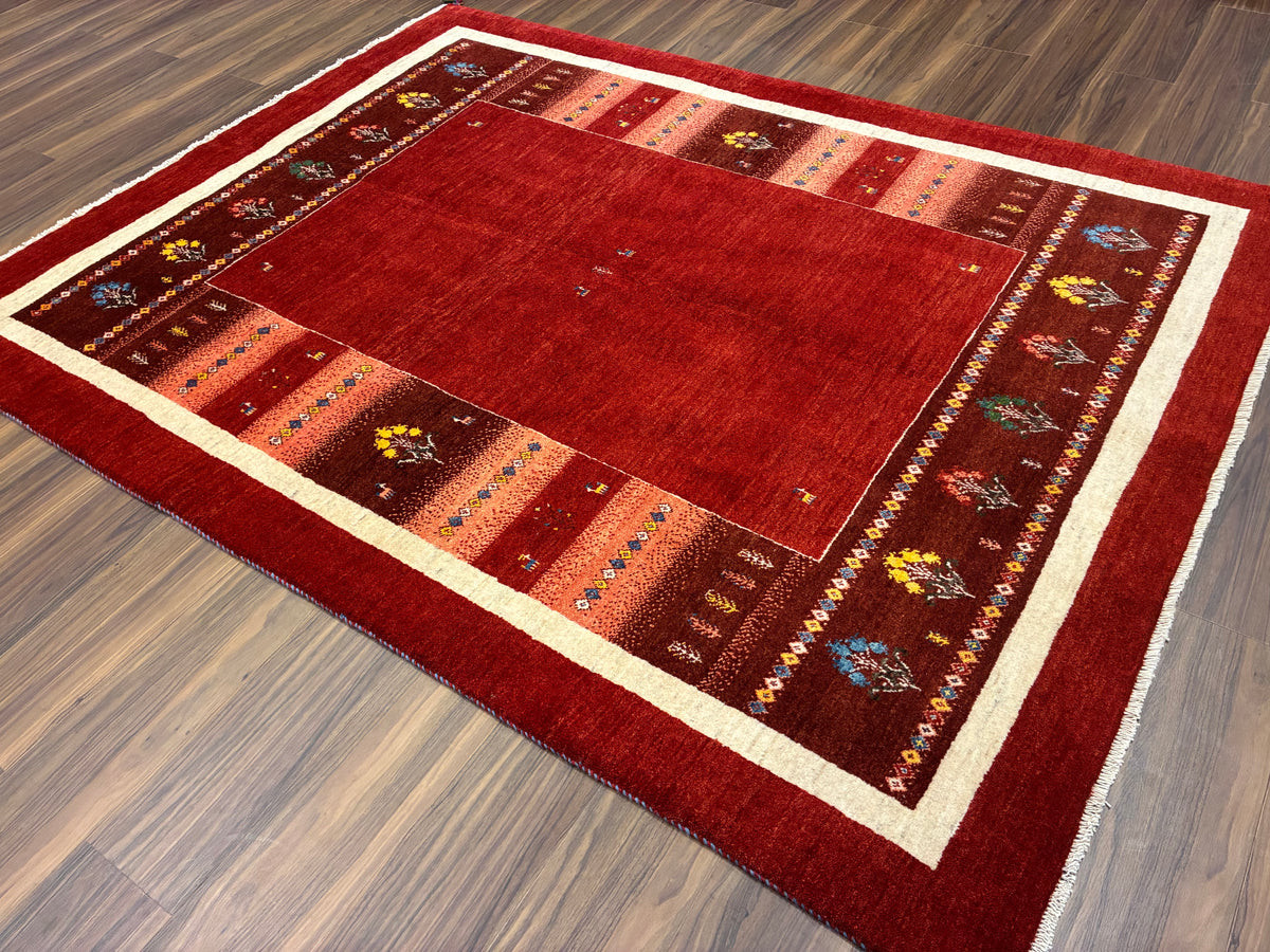 【千葉店】カシュクリギャッベ  205cm x 158cm RJ11841