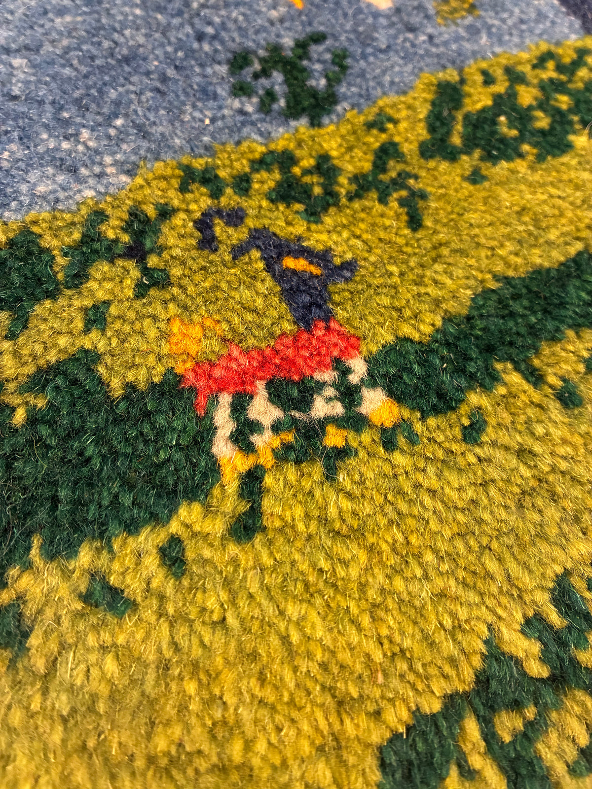 【千葉店】ギャッベ 43cm x 39cm Z3547
