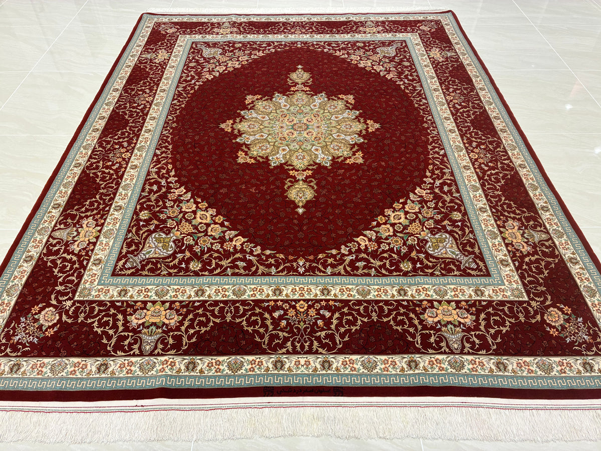 【千葉店】 イスファハン ダルダシティ工房 260cm x 210cm PS11253