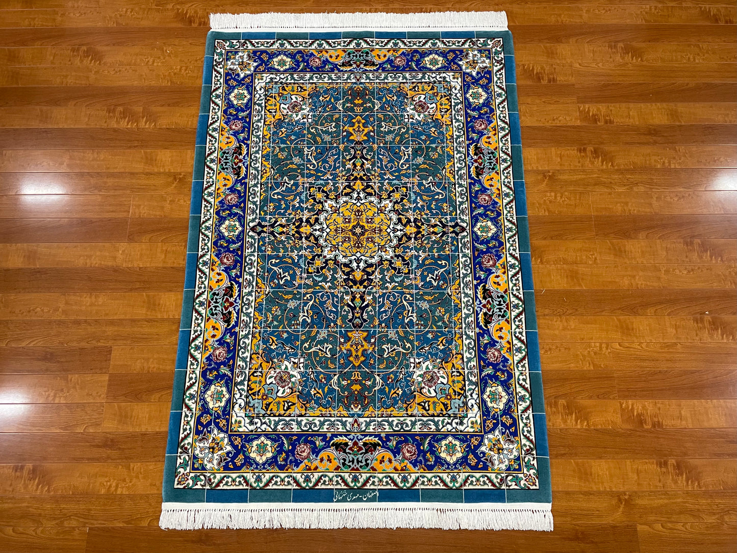 【オンライン限定】イスファハン シャッシャハーニ工房 192cm x 130cm A22591