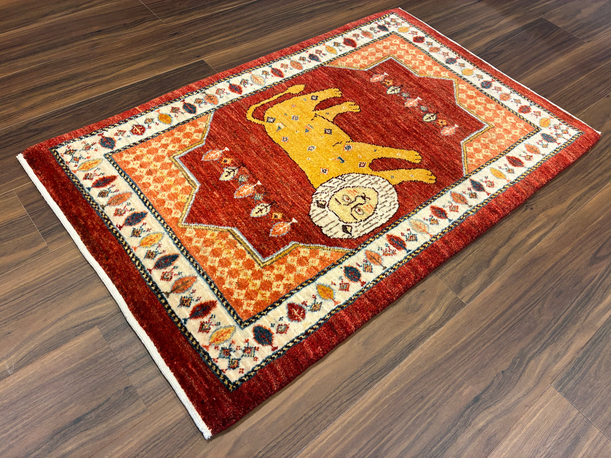 【千葉店】カシュクリギャッベ 97cm x 61cm RJ16095
