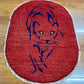 【オンライン限定】ギャッベ 90cm x 62cm (楕円形) RJ12405