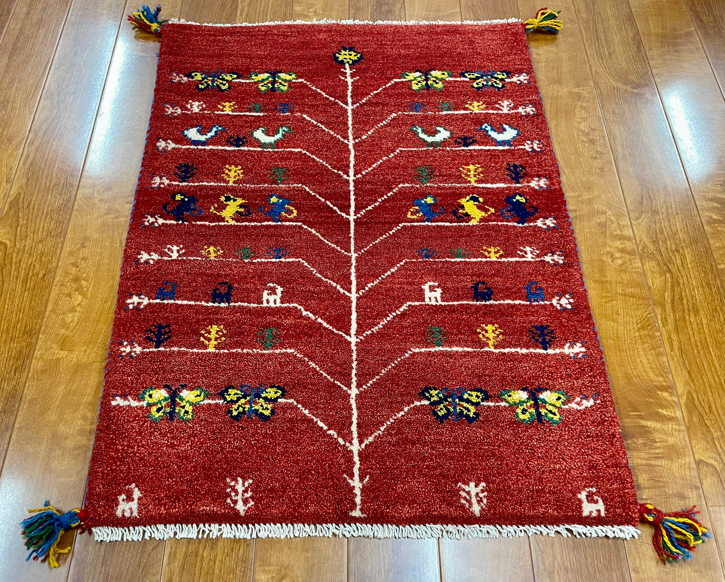 【オンライン限定】ギャッベ 85cm x 62cm RJ12395