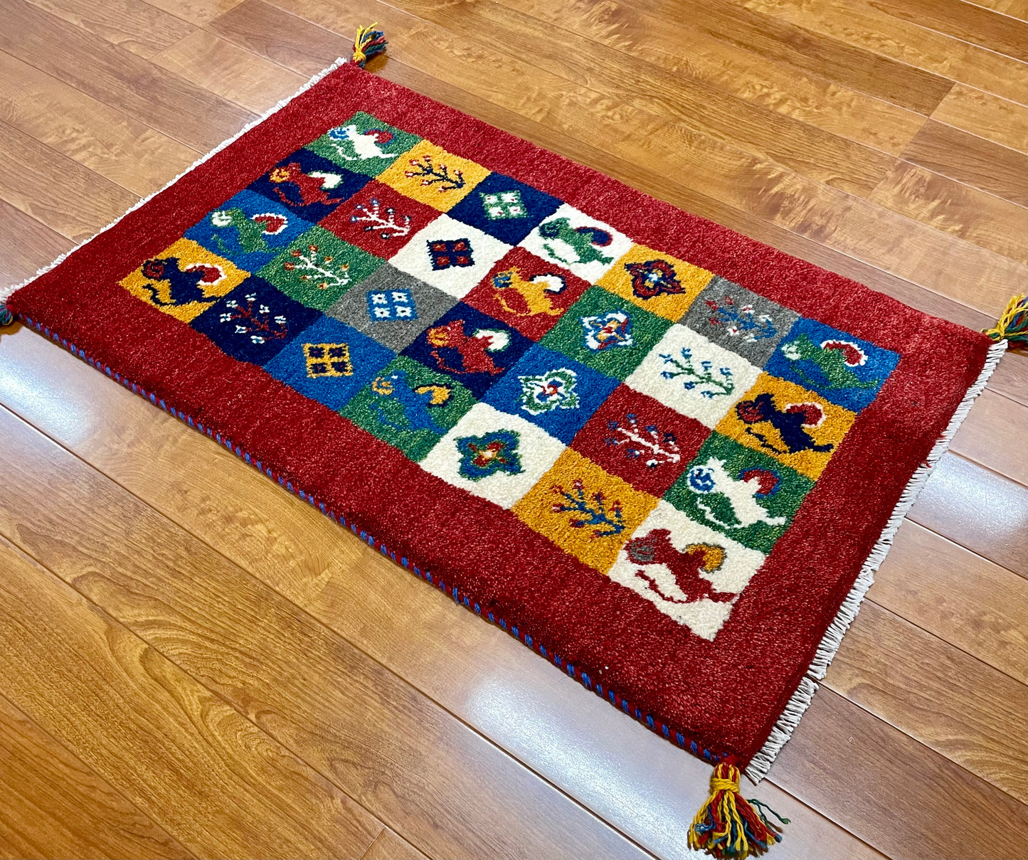 【オンライン限定】ギャッベ 90cm x 58cm RJ12385