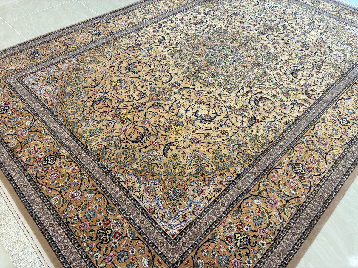 【千葉店】イスファハン レズバーニ工房 300cm x 208cm PS12448