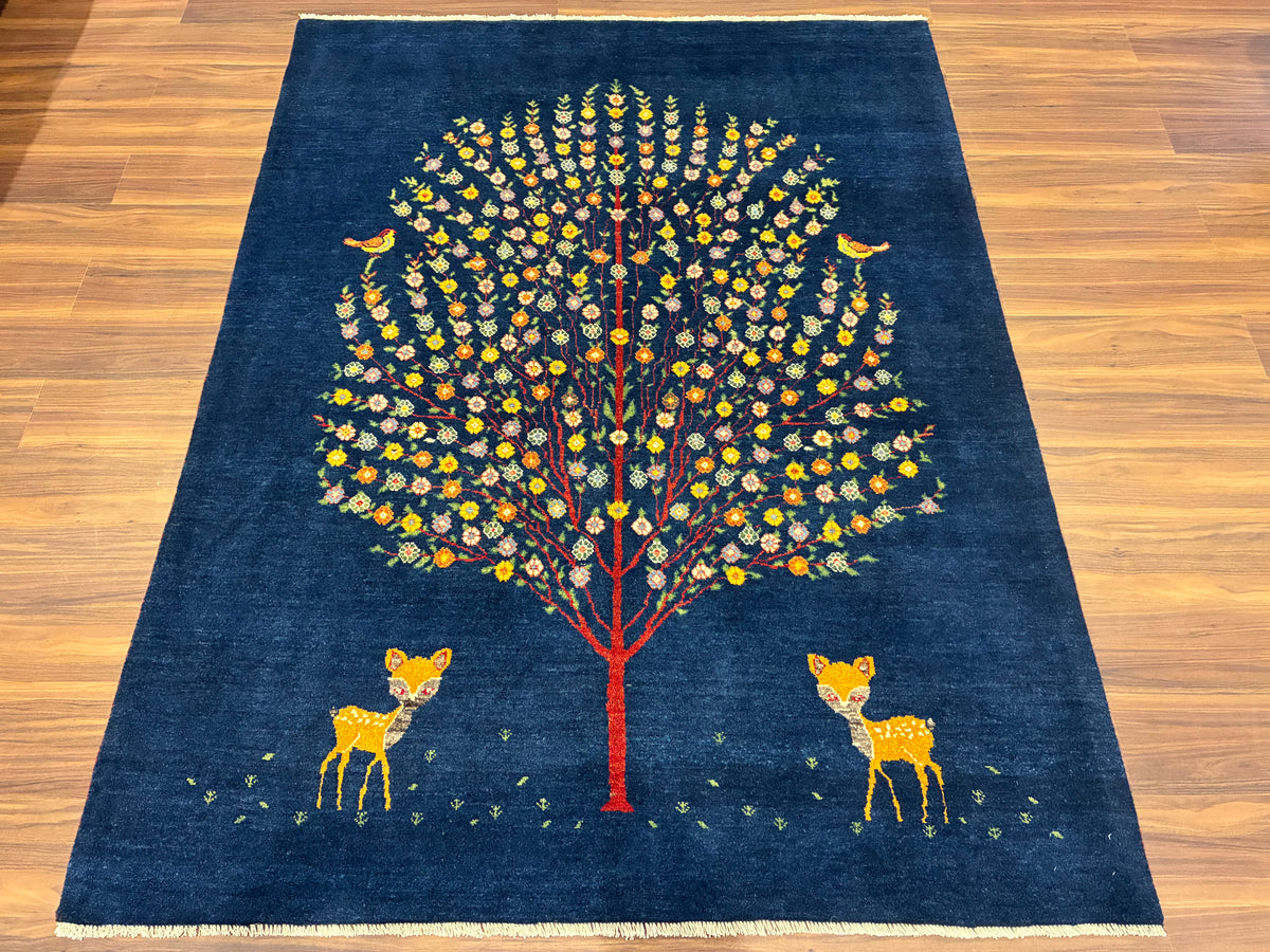 【千葉店】カシュクリギャッベ  203cm x 153cm RJ14445
