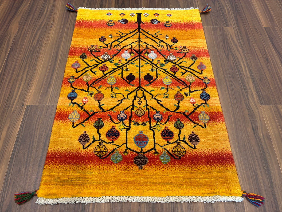 【千葉店】カシュクリギャッベ 93cm x 64cm RJ12248