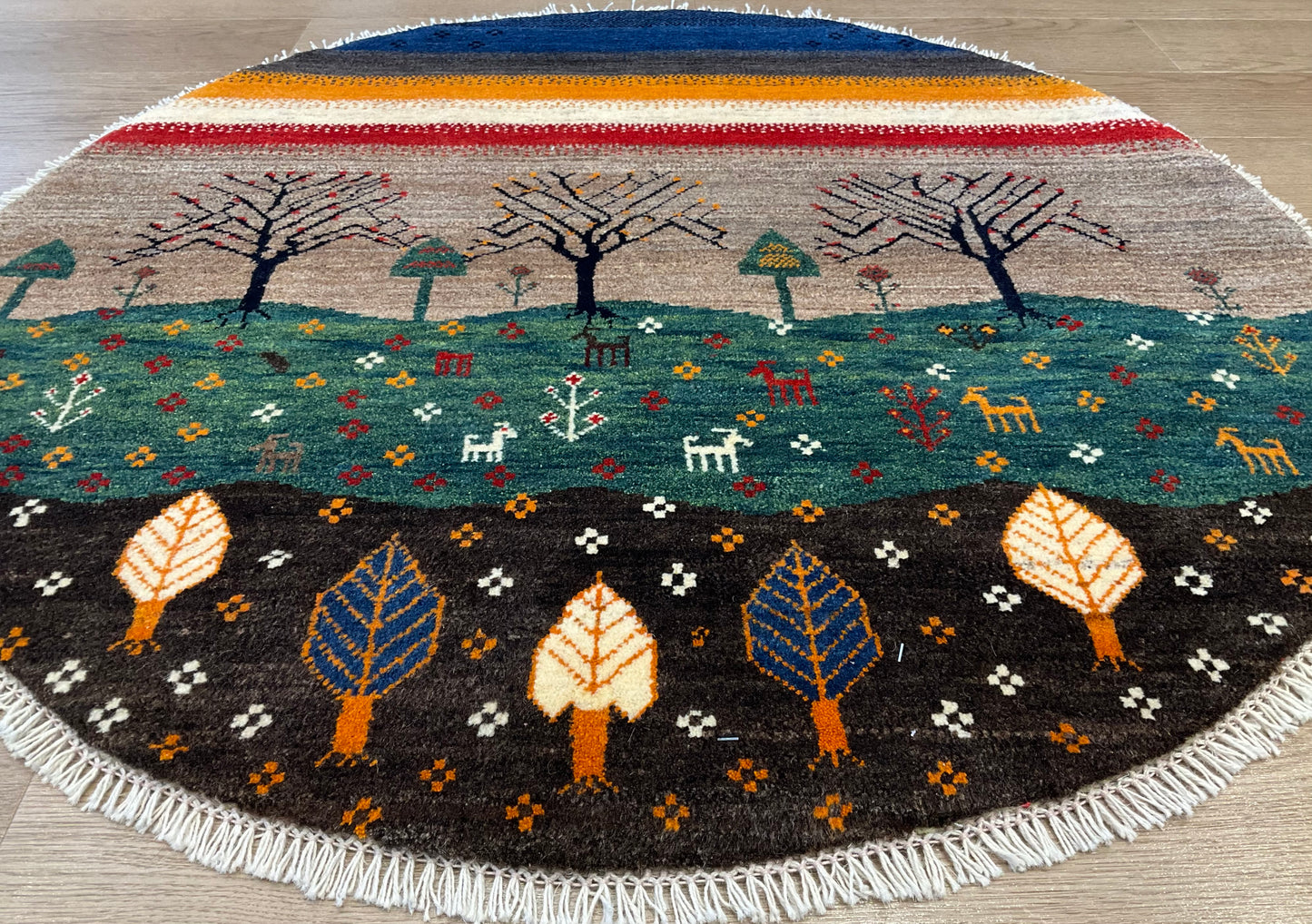 ギャッベ アマレバフト Φ100cm RJ14733