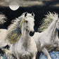 【額装】タブリーズ (3頭の白馬) 98cm x 80cm PS8569