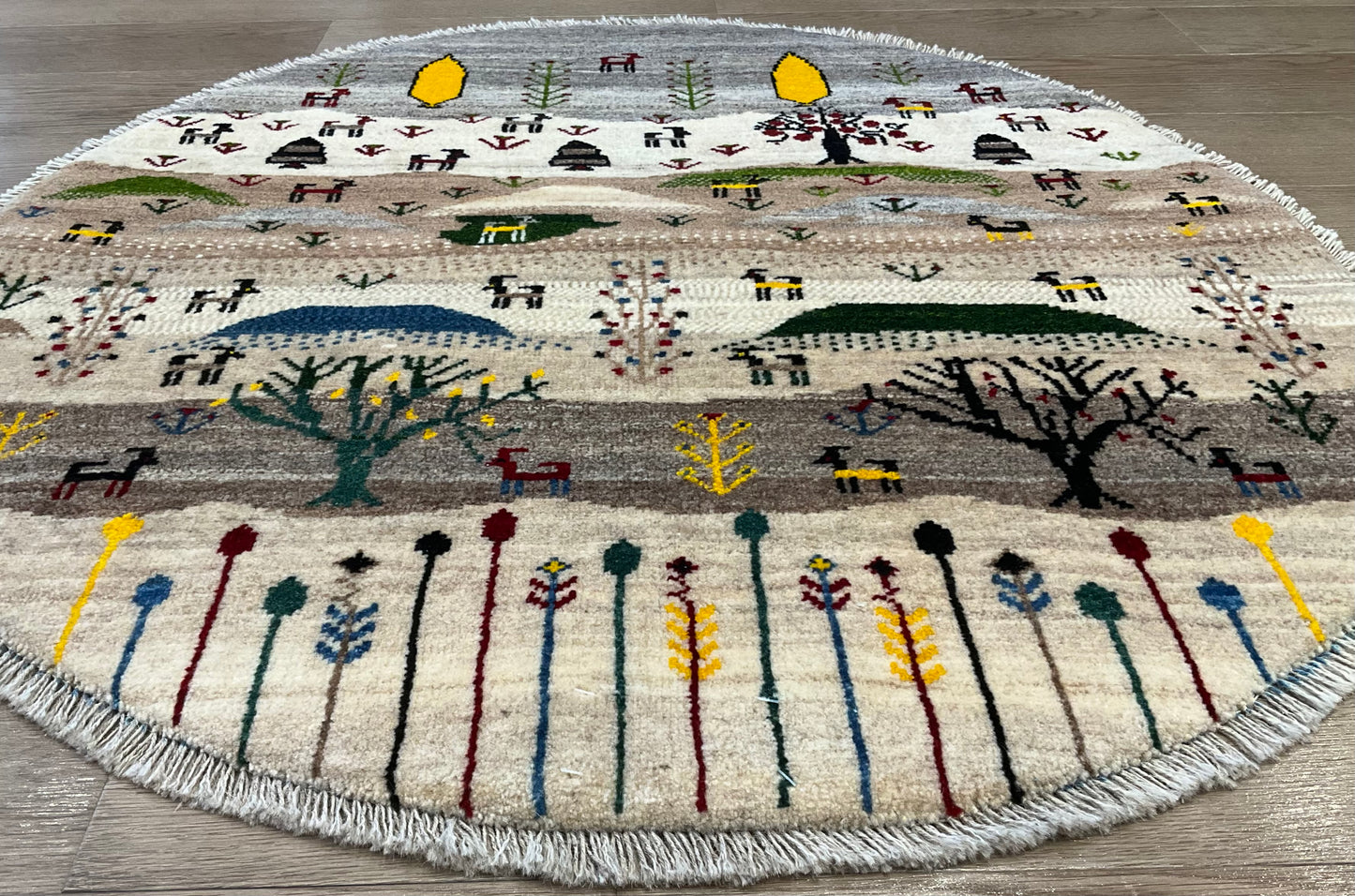 ギャッベ アマレバフト Φ100cm RJ7938