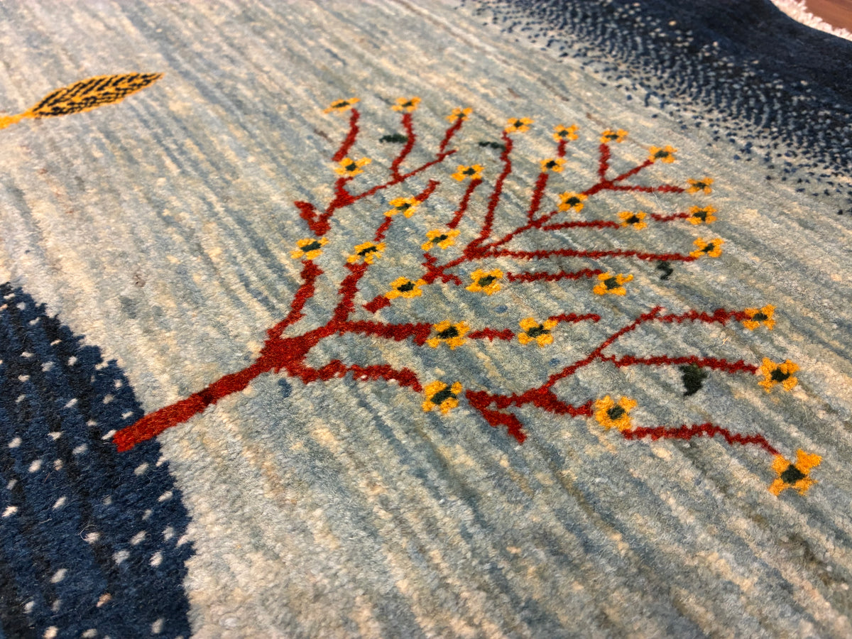 【千葉店】カシュクリギャッベ  210cm x 150cm BT5129