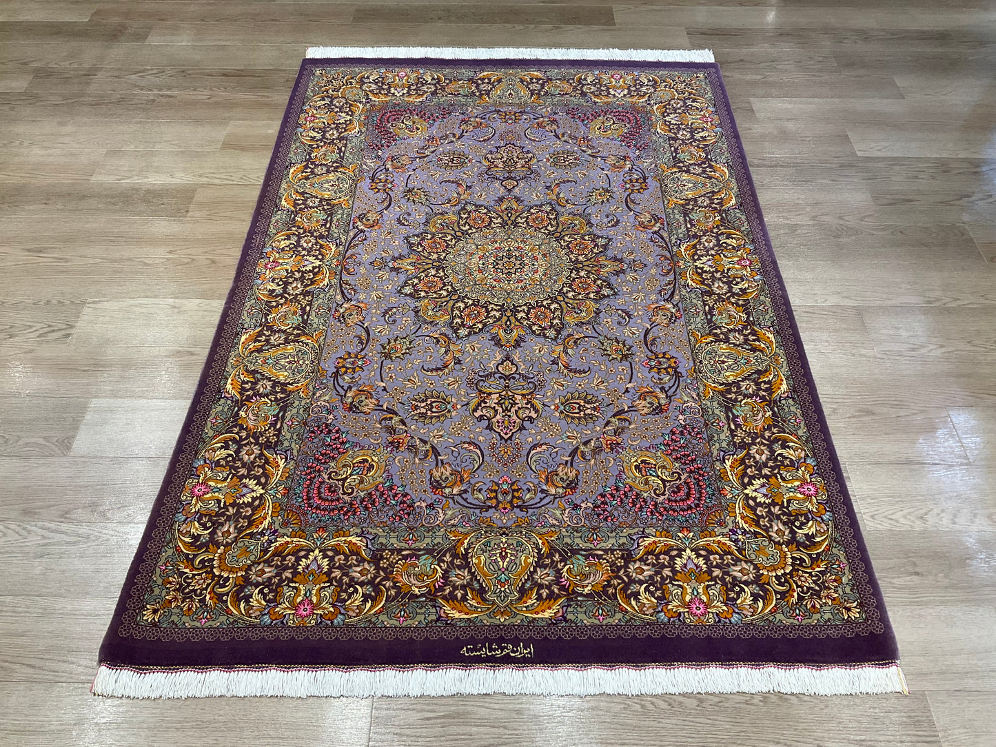 クム ウール シャーイエステ工房 201cm x 136cm NT7468