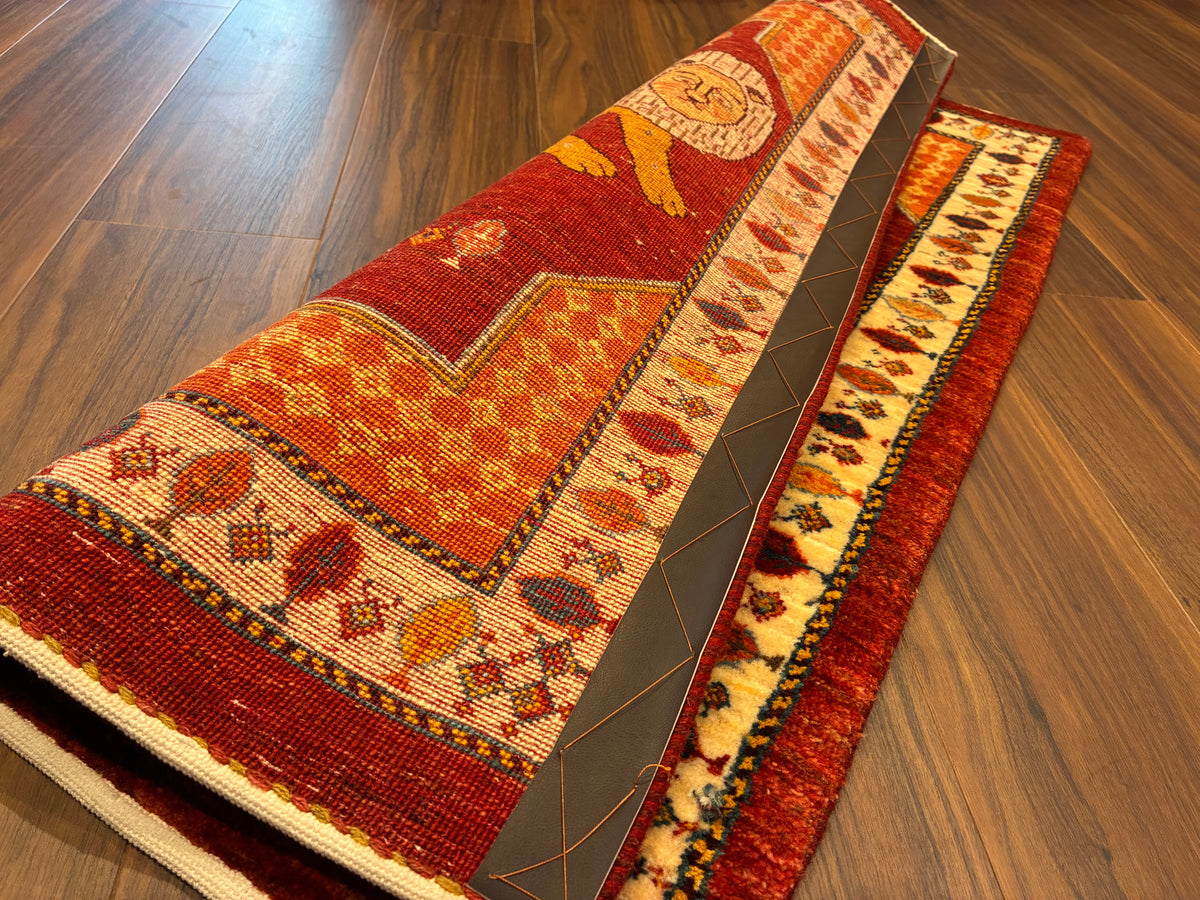【千葉店】カシュクリギャッベ 97cm x 61cm RJ16095