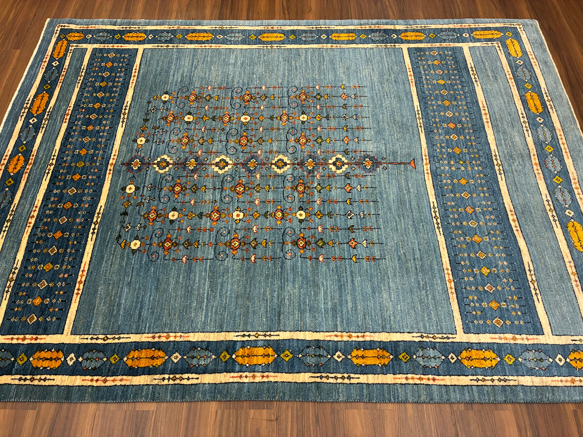 【千葉店】カシュクリギャッベ  208cm x 152cm RJ17449