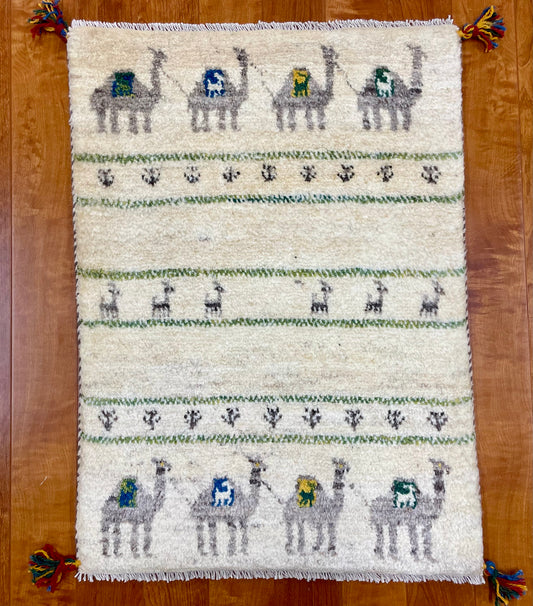 【オンライン限定】ギャッベ 87cm x 60cm RJ14157