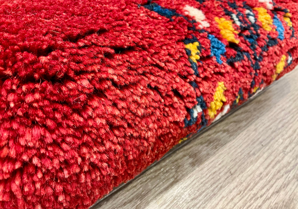 【福岡店】ギャッベ 41cm x 38cm Z3386