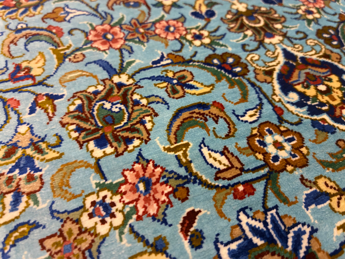 【千葉店】カシャーンシルク アルシャディ工房 95cm x 60cm SEM48838