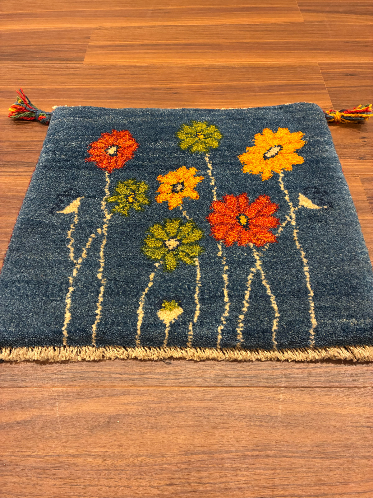 【千葉店】ギャッベ 44cm x 40cm Z3345