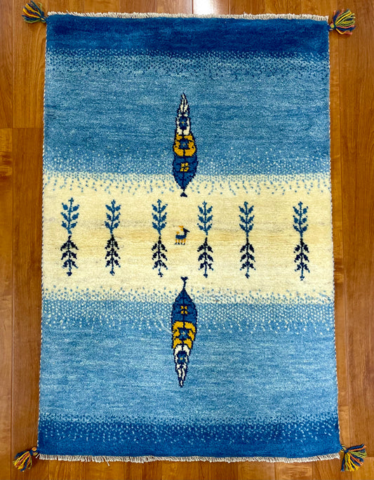 【オンライン限定】ギャッベ 120cm x 83cm RJ7122