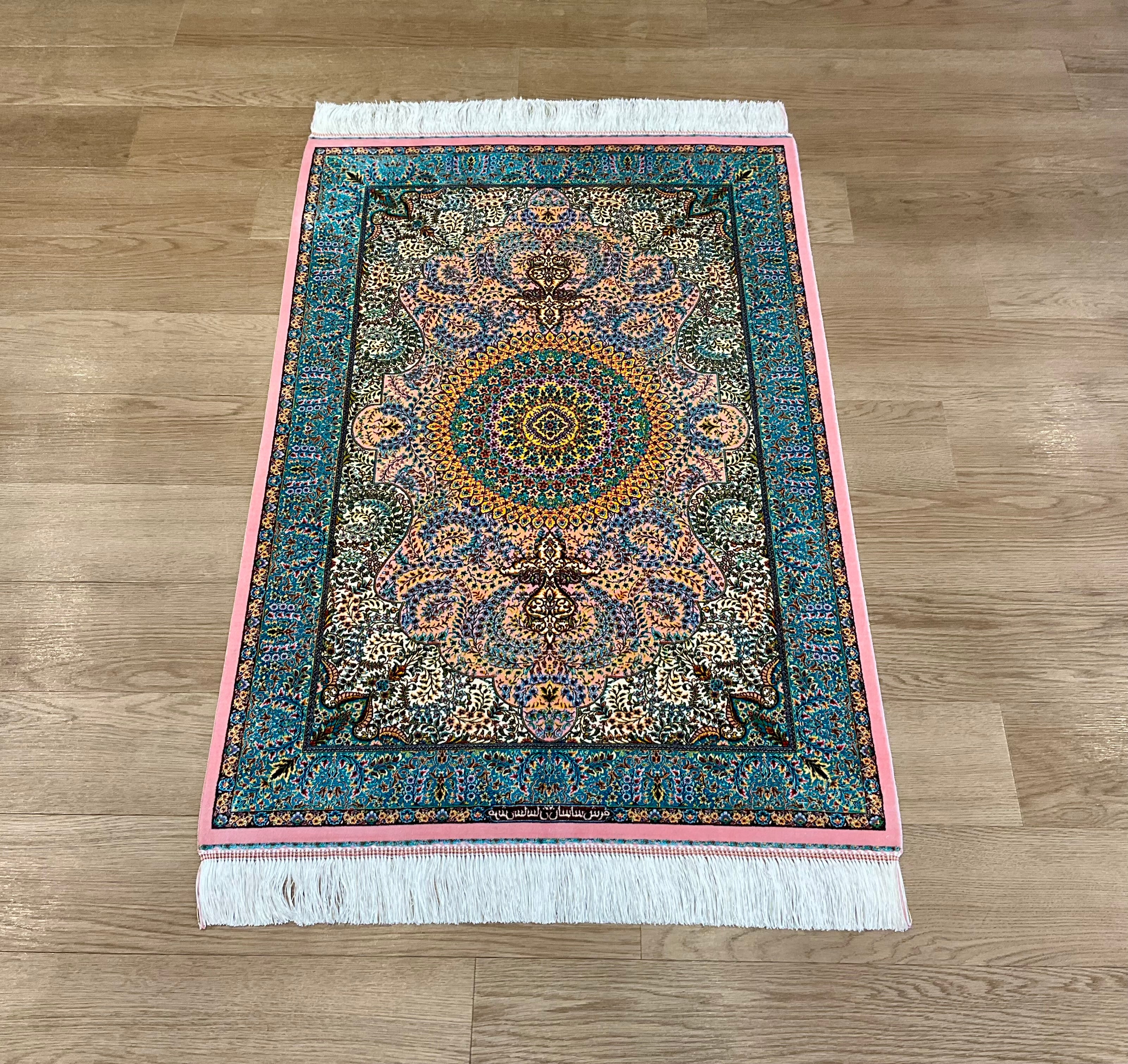 ペルシャンシルク 120cm x 80cm PS11798 – ペルシャ絨毯専門店