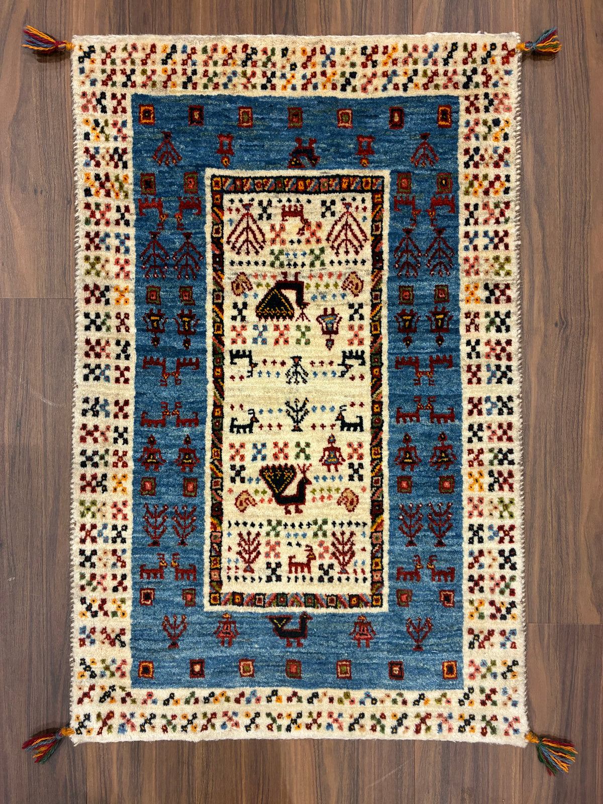 【千葉店】カシュクリギャッベ 98cm x 64cm RJ12247