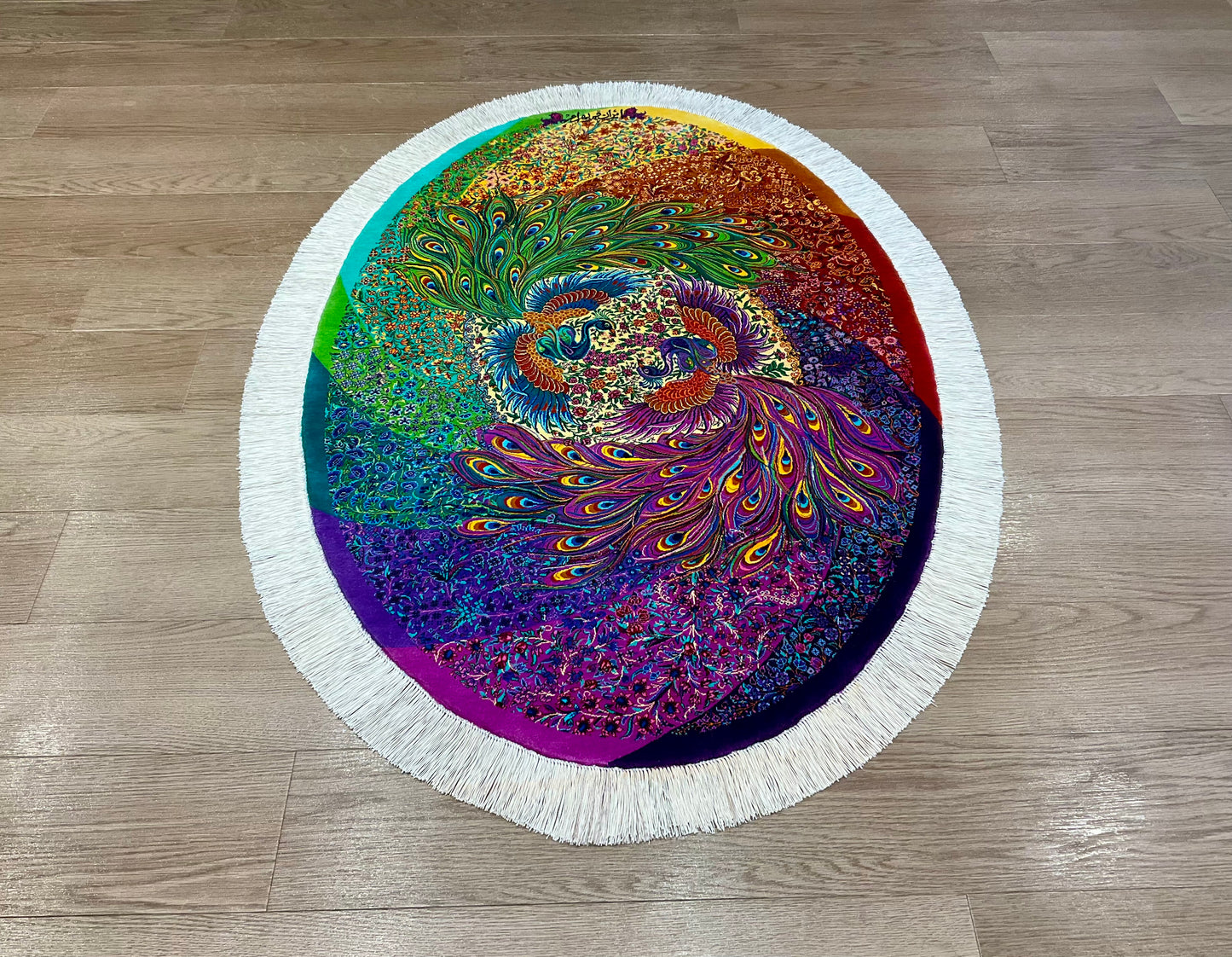 クム バハラミ工房 117cm x 82cm(楕円形) PS9357