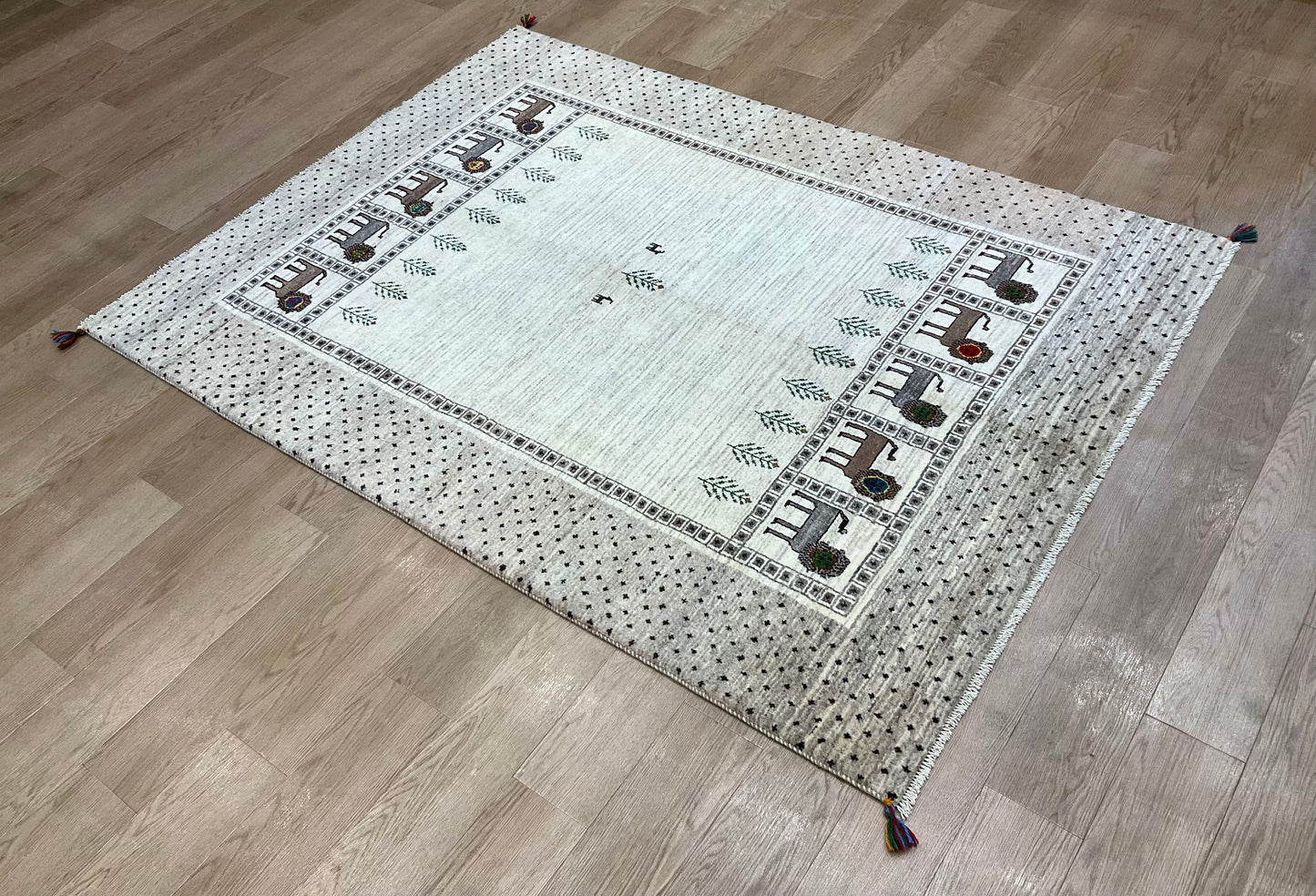 カシュクリギャッベ  210cm x 155cm RJ11874