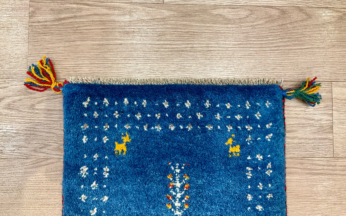 【福岡店】ギャッベ 42cm x 37cm Z3192