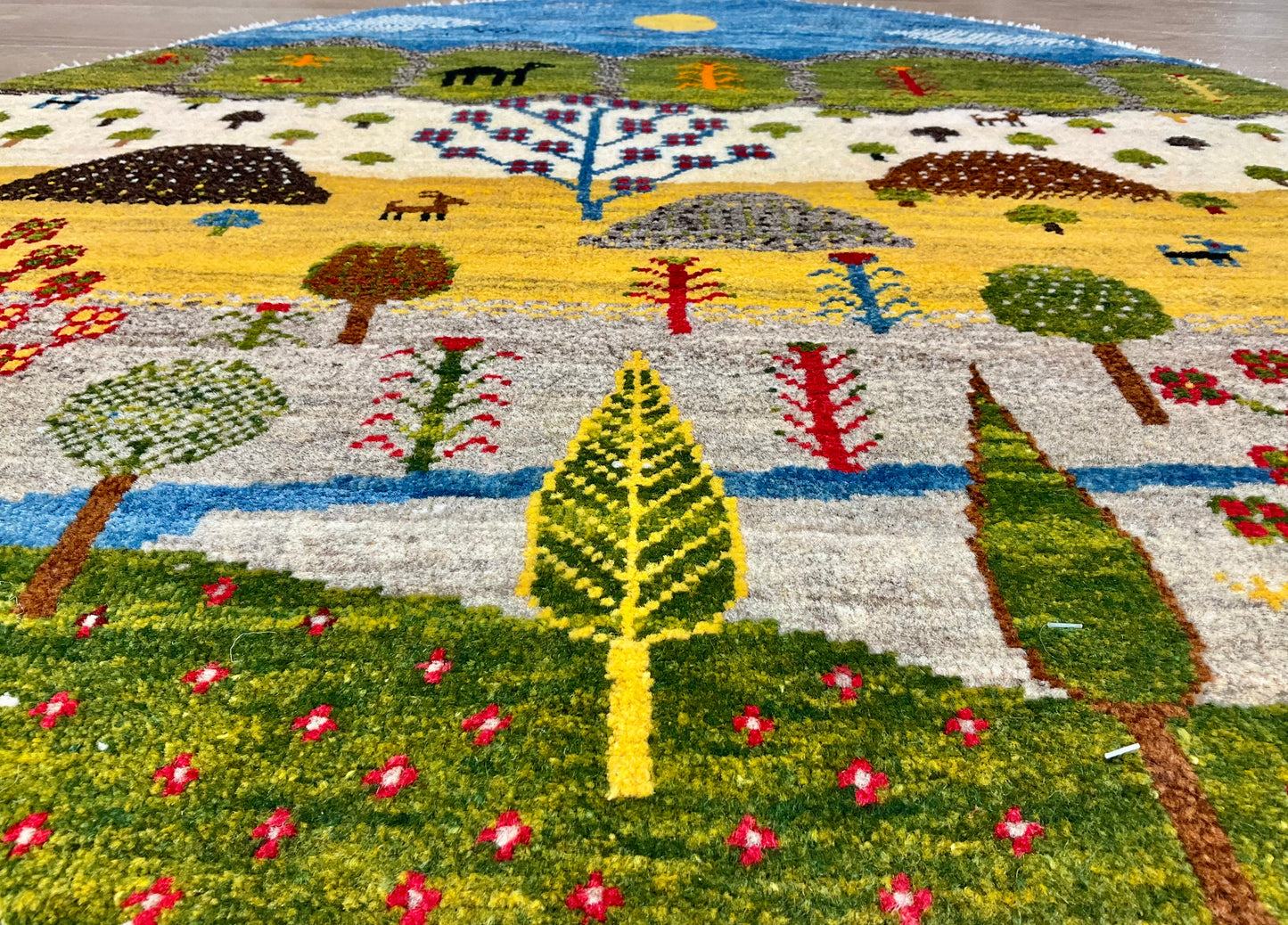 ギャッベ アマレバフト Φ100cm RJ13542