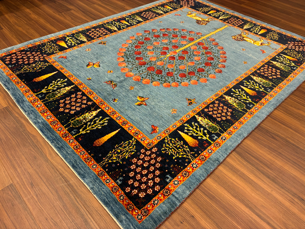 【千葉店】カシュクリギャッベ  204cm x 155cm RJ15176