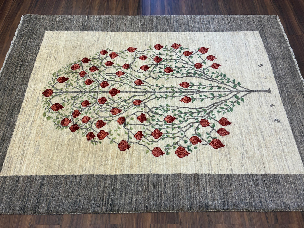 【千葉店】カシュクリギャッベ  213cm x 153cm RJ15370