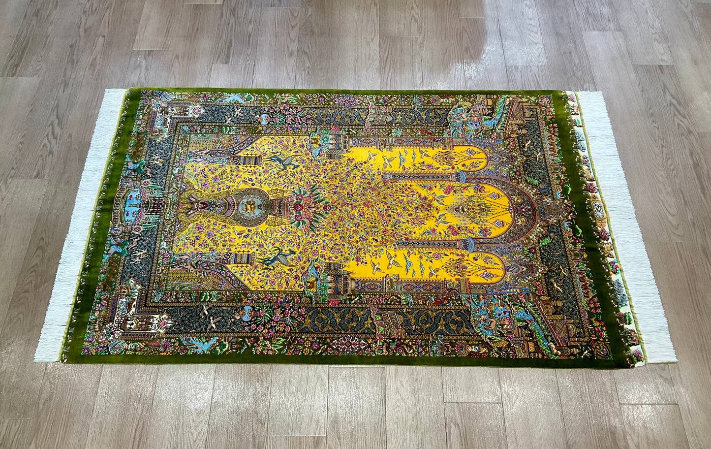 クム モハンマド工房 155cm x 100cm NT11115