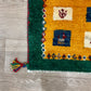 【福岡店】ギャッベ 43cm x 40cm Z3522