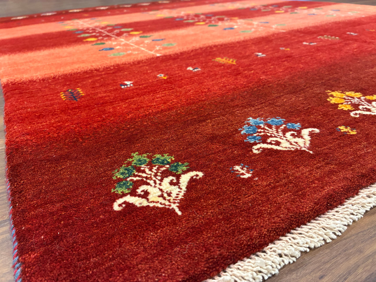 【千葉店】カシュクリギャッベ  200cm x 150cm RJ14442